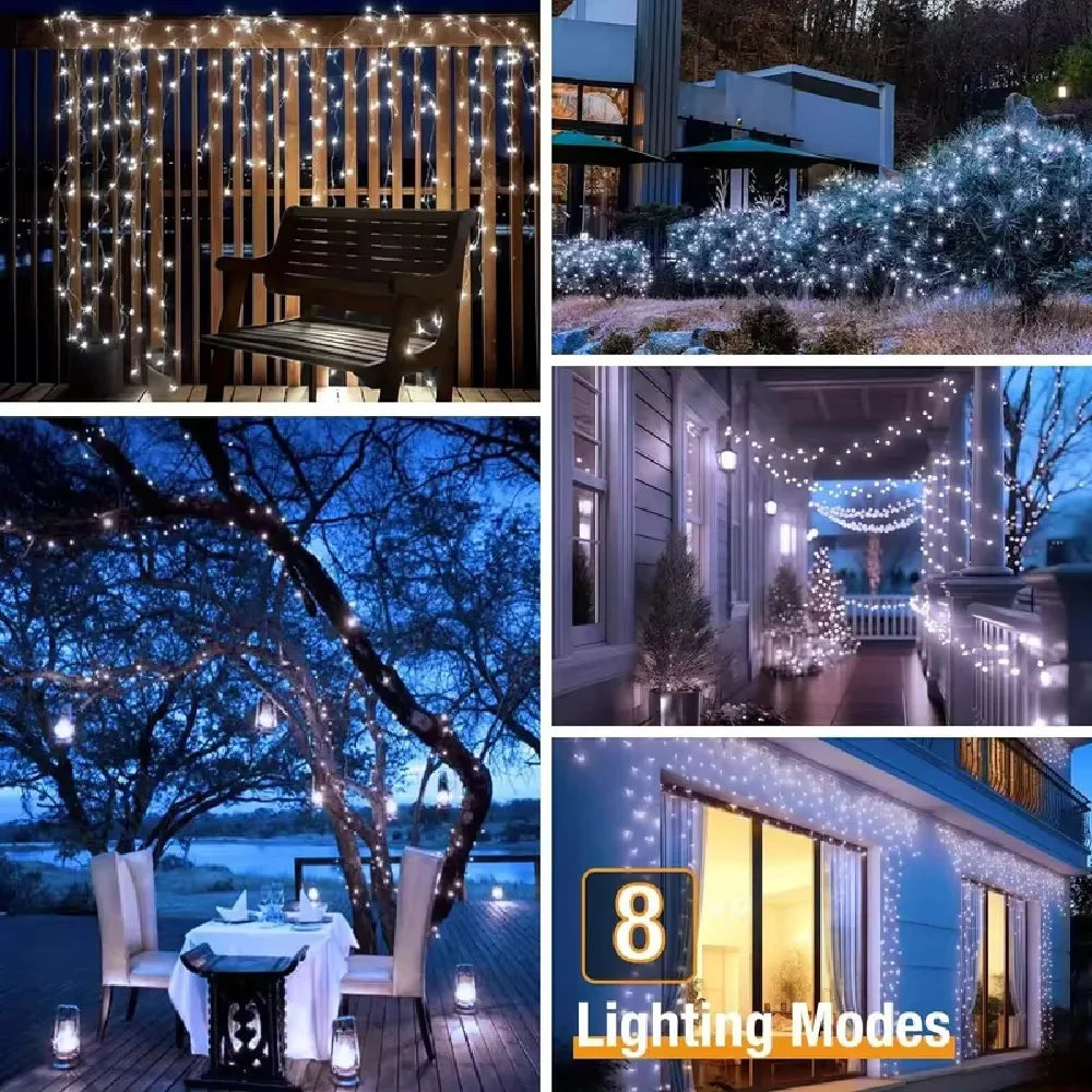 Solar LED Fairy Lights With 8 Modes Waterproof Outdoor Decor