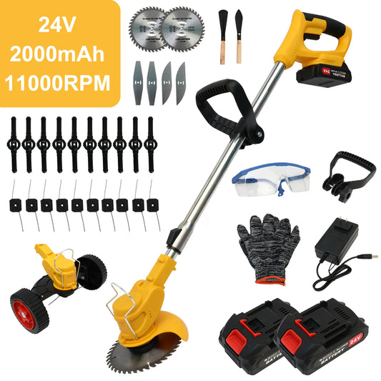 Cordless 21V Three In One Grass Trimmer Lawn Mower Edger