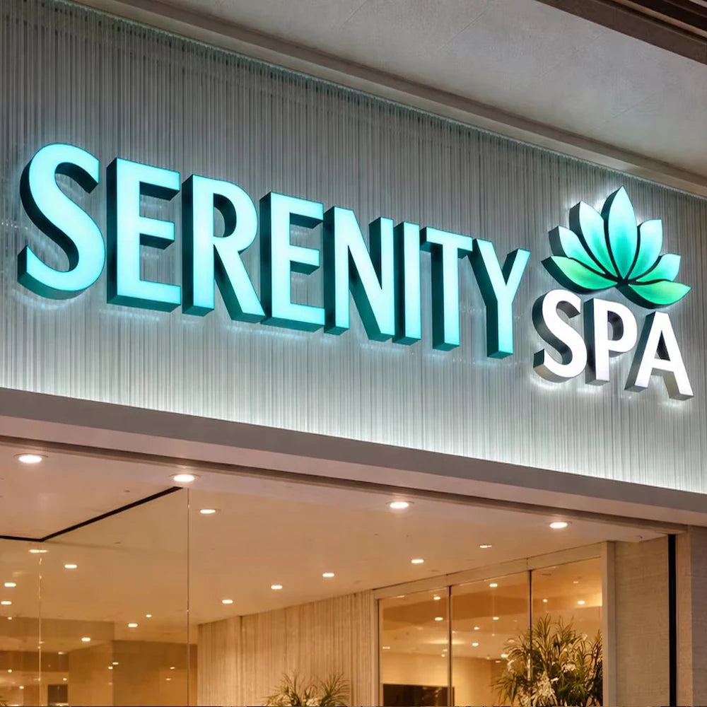 Custom Business Sign Metal Blacklit Sign Business Laser Cut Metal Sign Outdoor 3D Logo Wall Logo Letter For Shop Salon Hotel Dec