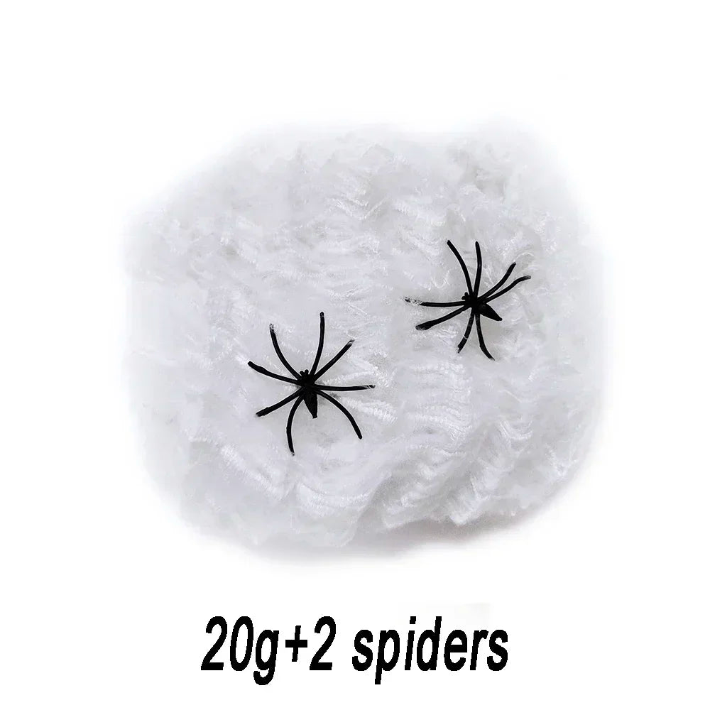 Artificial Cotton Spider Web Halloween Haunted House Decor