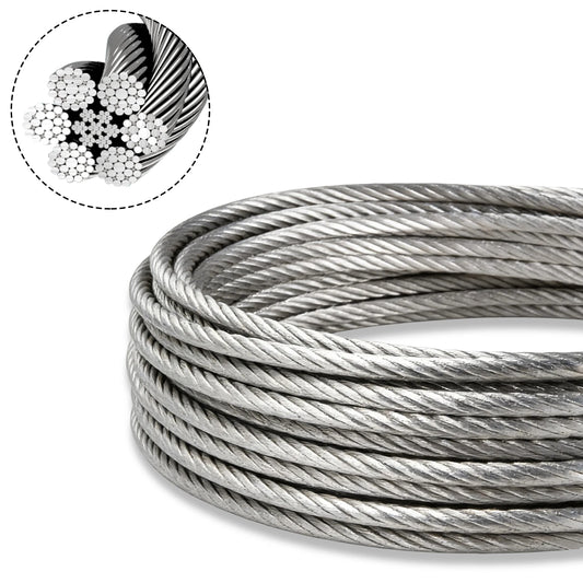 Stainless Steel Aircraft Wire Rope Heavy Duty Winch Cable