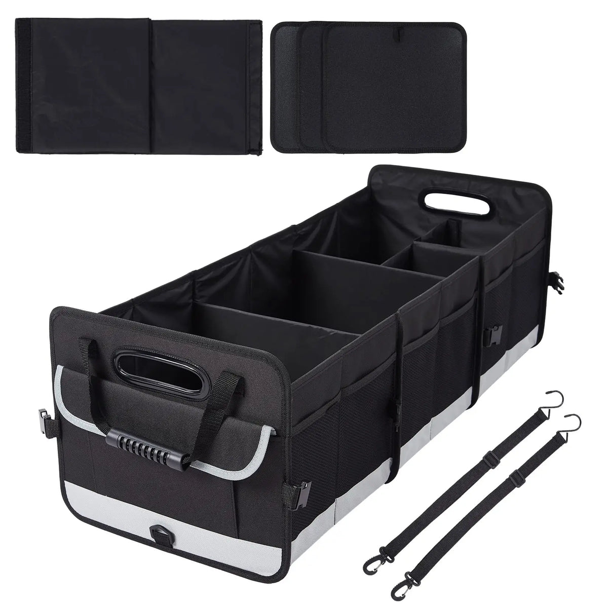 HiMISS Foldable Car Trunk Organizer With Lid And Handle