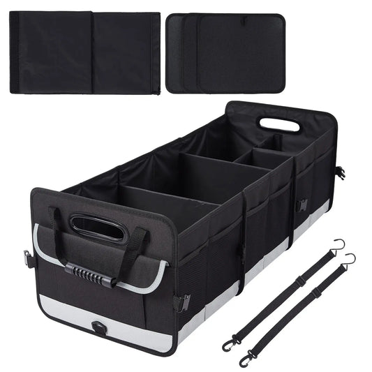 HiMISS Foldable Car Trunk Organizer With Lid And Handle