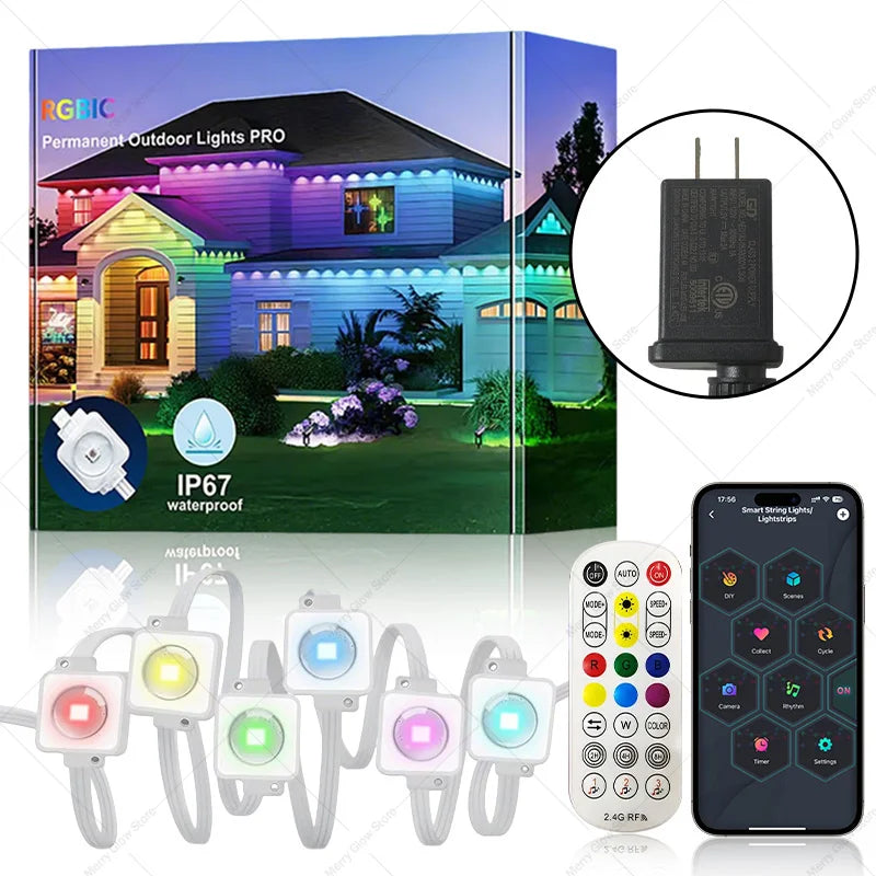 Mimrgb Smart Waterproof Outdoor String Lights Holiday Decor