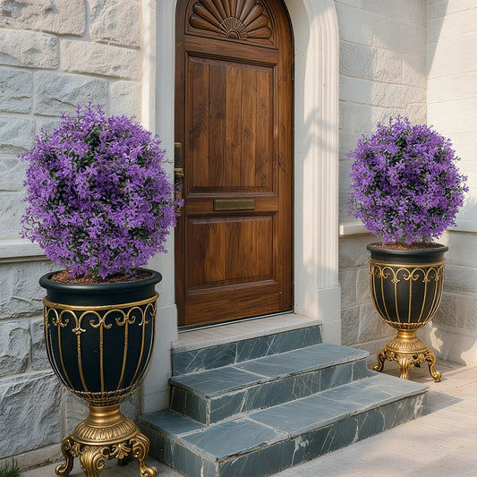 HiMISS Artificial Boxwood Topiary Ball With Ground Spike