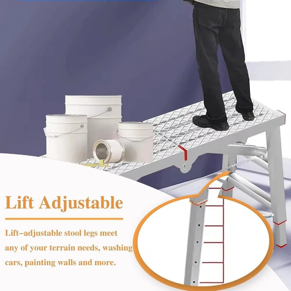 Adjustable Portable Folding Scaffold Stairs Anti Skid Platform