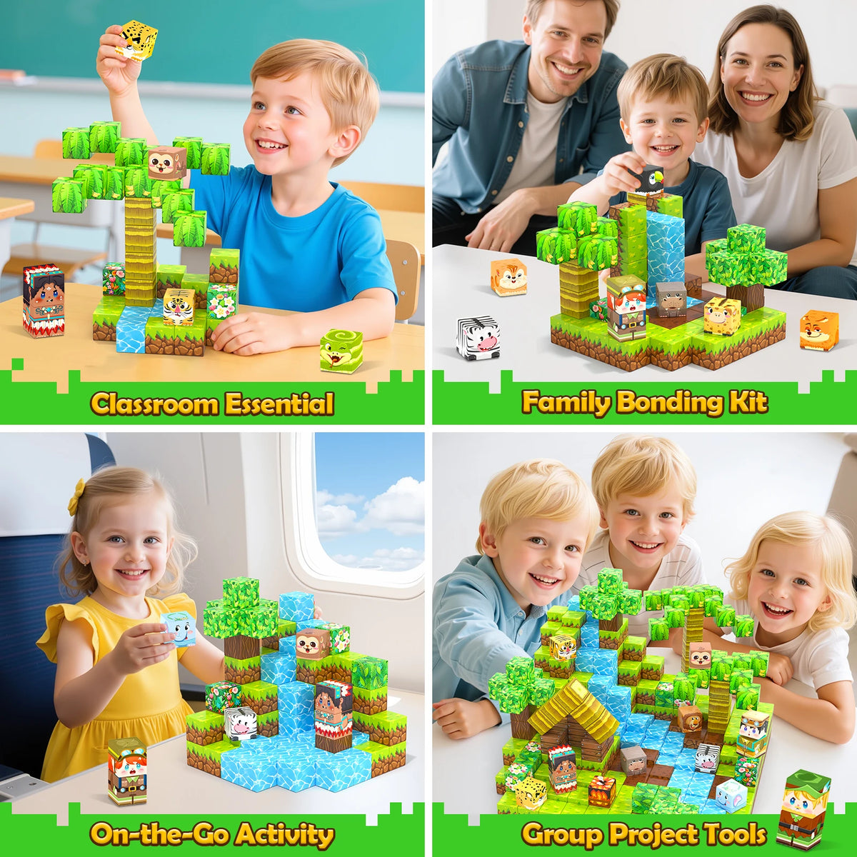 Gooidea Magnetic Building Blocks Construction Toy For Kids