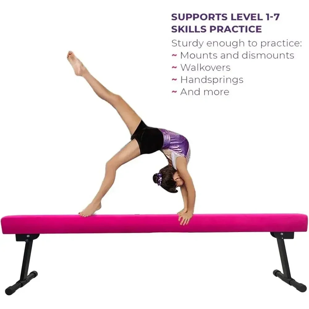 Adjustable Gymnastics Balance Beam for Kids Training and Home Practice