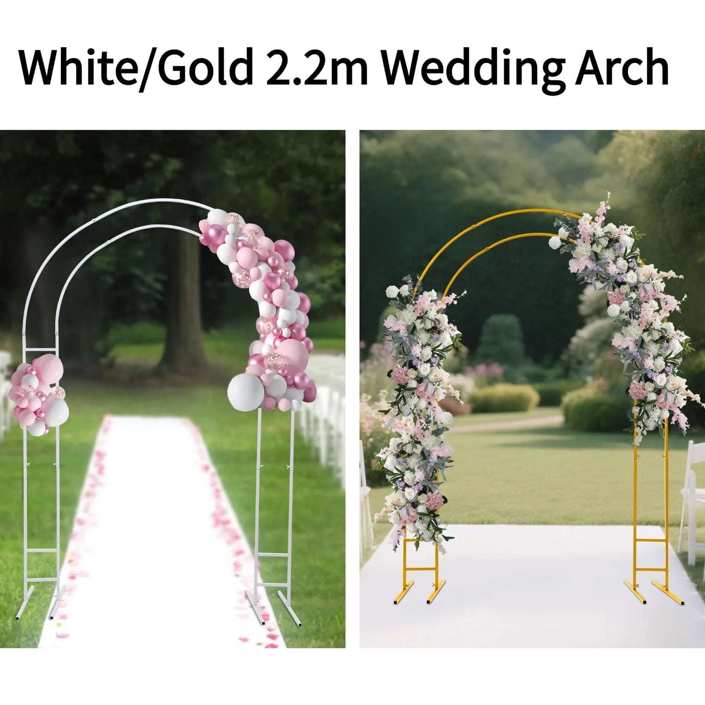 Metal Wedding Arch Backdrop Stand For Garden And Events