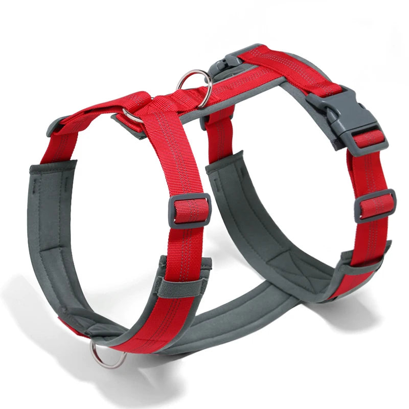 MeowVista Adjustable Nylon Reflective Dog Harness Vest