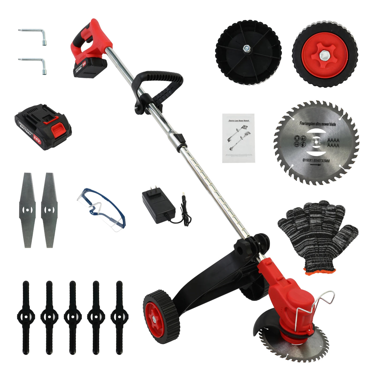 Cordless Weed Trimmer And Electric Lawn Edger Tool
