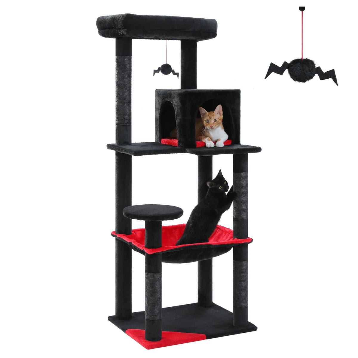 Pawz Road Gothic Cat Tree With Sisal Scratching Post Hammock