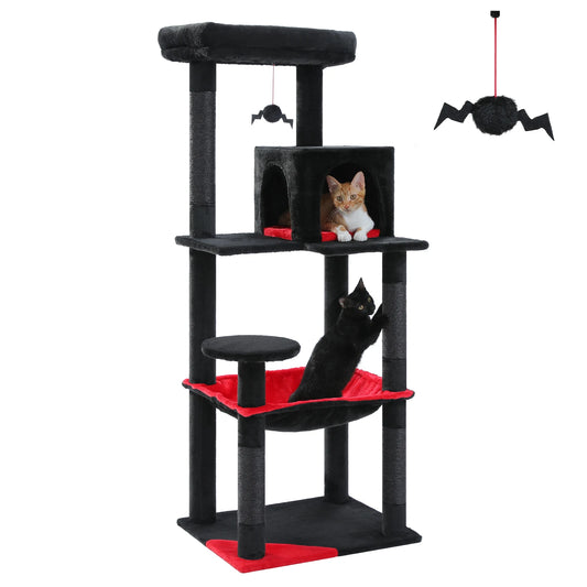 Pawz Road Gothic Cat Tree With Sisal Scratching Post Hammock
