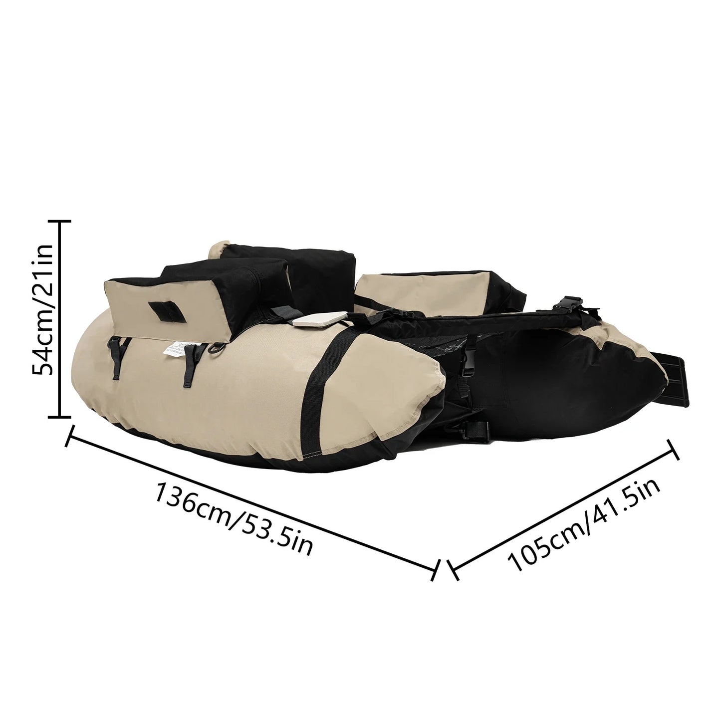 Fishing Boat, Outdoor Fishing Boat, Inflatable Fishing Boat Strong Load Capacity Lakes, Rivers,& Creeks for Fishing, Rafting