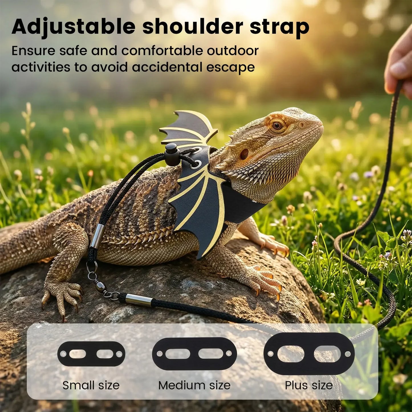 Bearded Dragon Reptile Pet Carrier Backpack With Wings