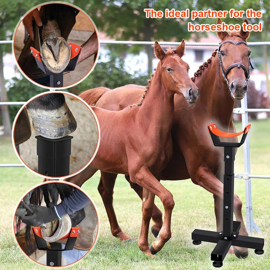 Sturdy Metal Adjustable Farrier Hoof Stand For Horses