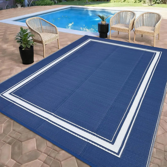 Garvee Soft Waterproof Non Slip Polyester Outdoor Area Rug