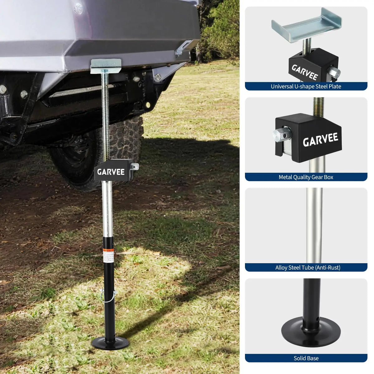 Heavy Duty RV Slide Out Stabilizer Jacks Quick Lift Crank