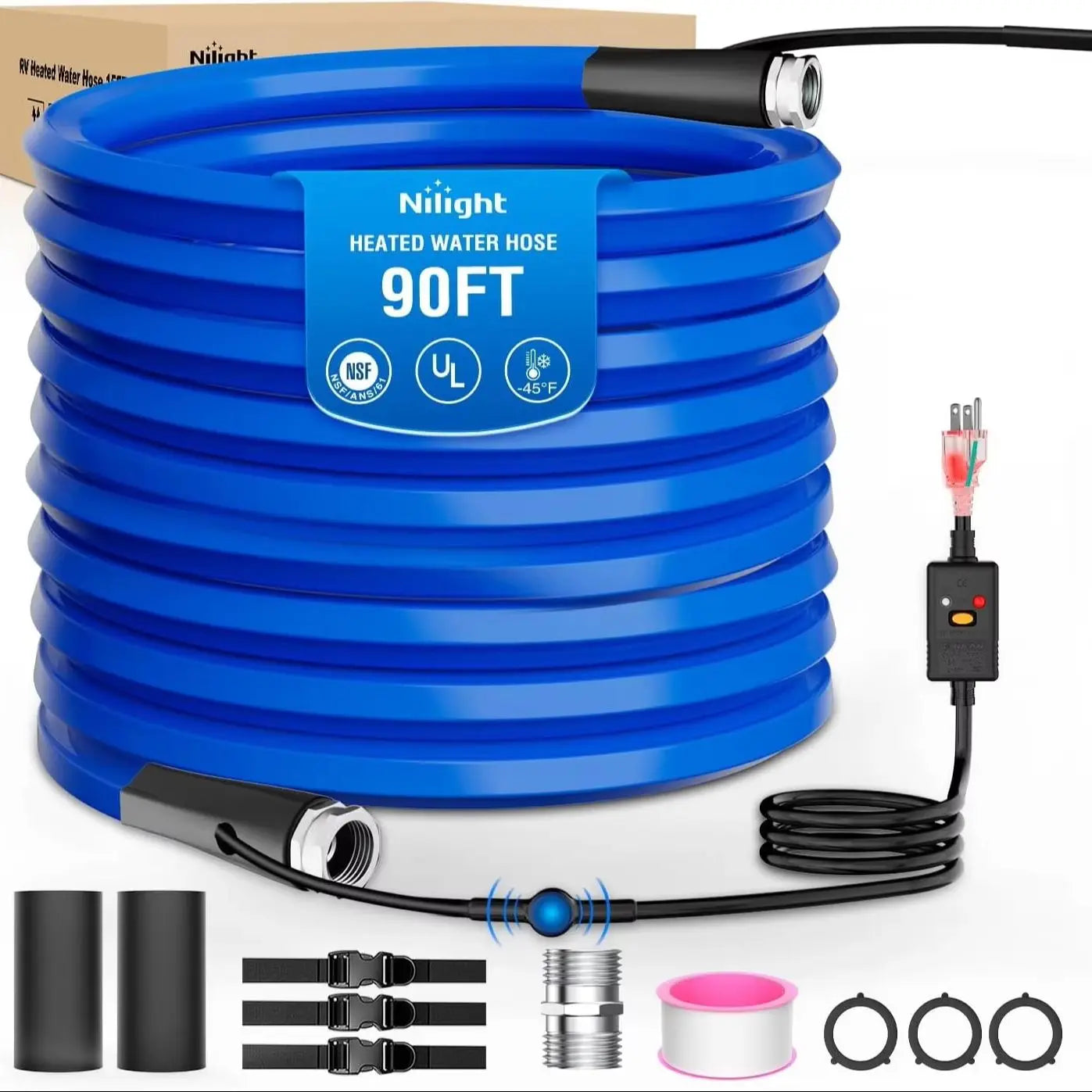 Nilight Heated Water Hose For Outdoor And Garden Use