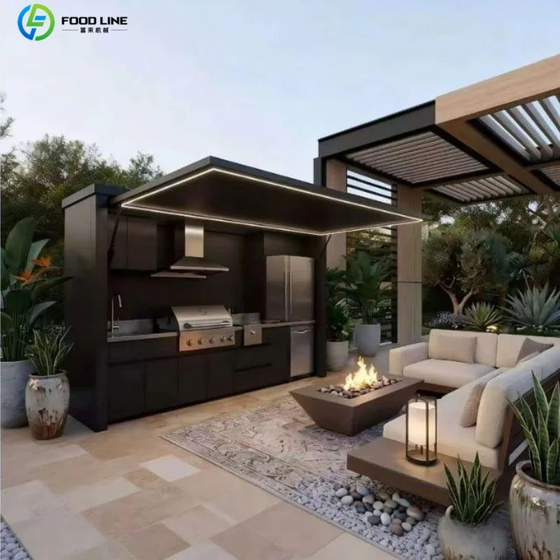 Foodline Modular Outdoor Kitchen BBQ Island Stainless Steel Cabinets