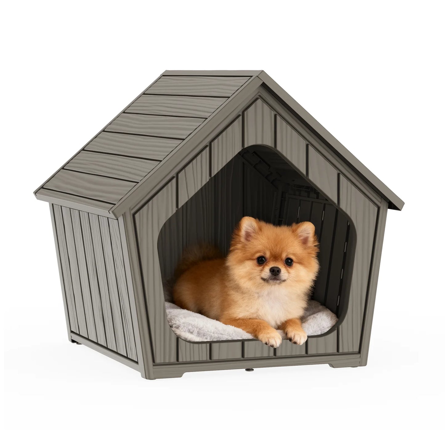 Outdoor Plastic Pet House Waterproof Dog Shelter Ventilated Cabin