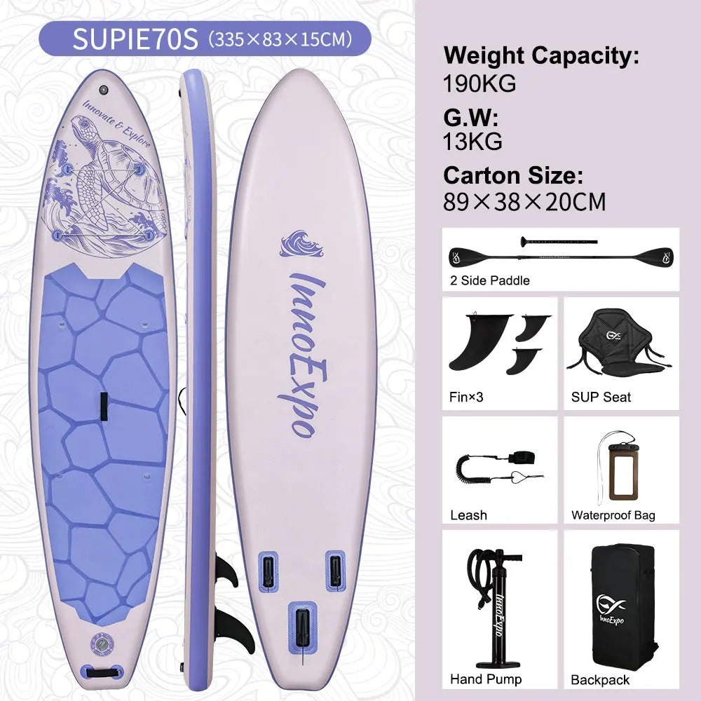 InnoExpo Inflatable Stand Up Paddle Board Non Slip Water Sport