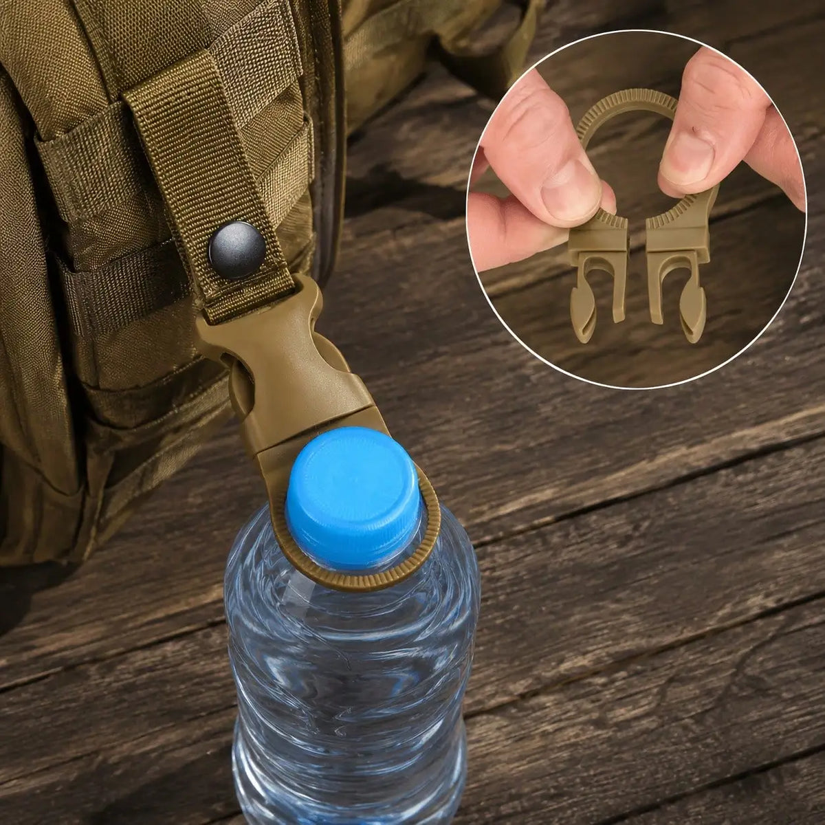 Nylon Carabiner Water Bottle Quick Clip Hooks For Outdoor Travel