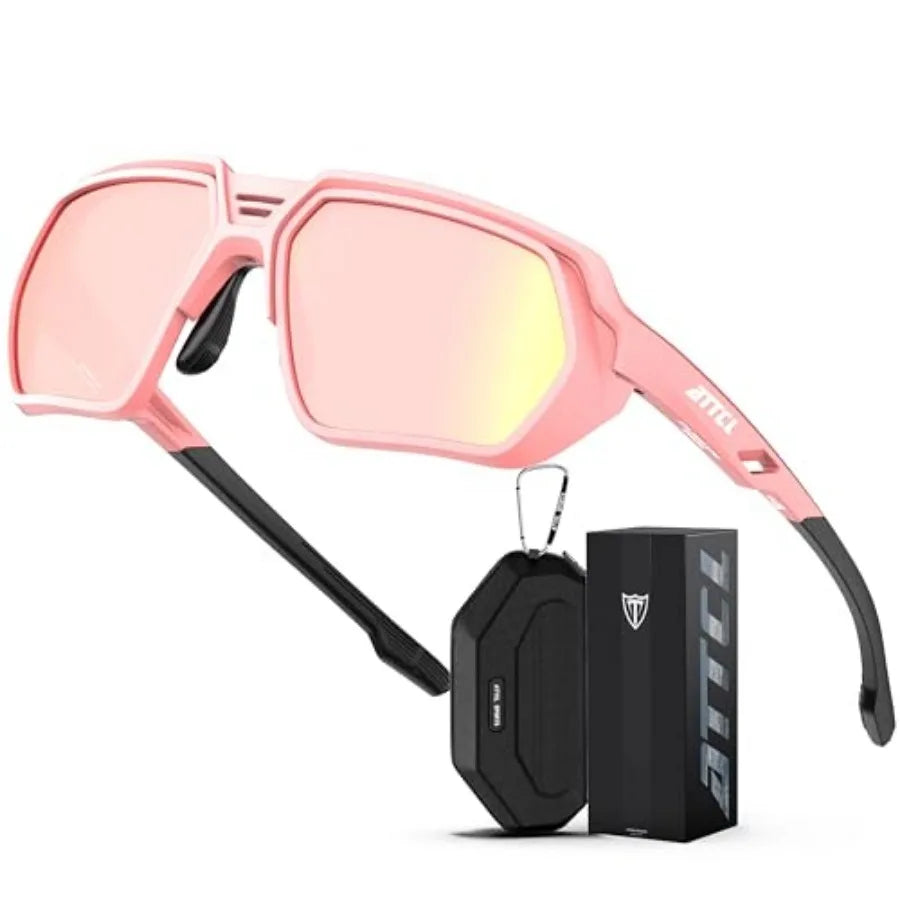 Sports Polarized Sunglasses With UV400 Protection And TR90 Frame
