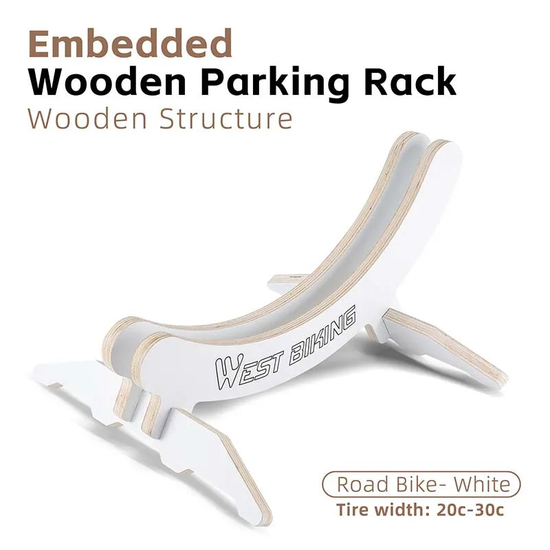 WEST BIKING Adjustable Bicycle Parking Rack Bike Indoor Garage Storage Stand Wooden MTB Road Bike Maintenance Repair Stand