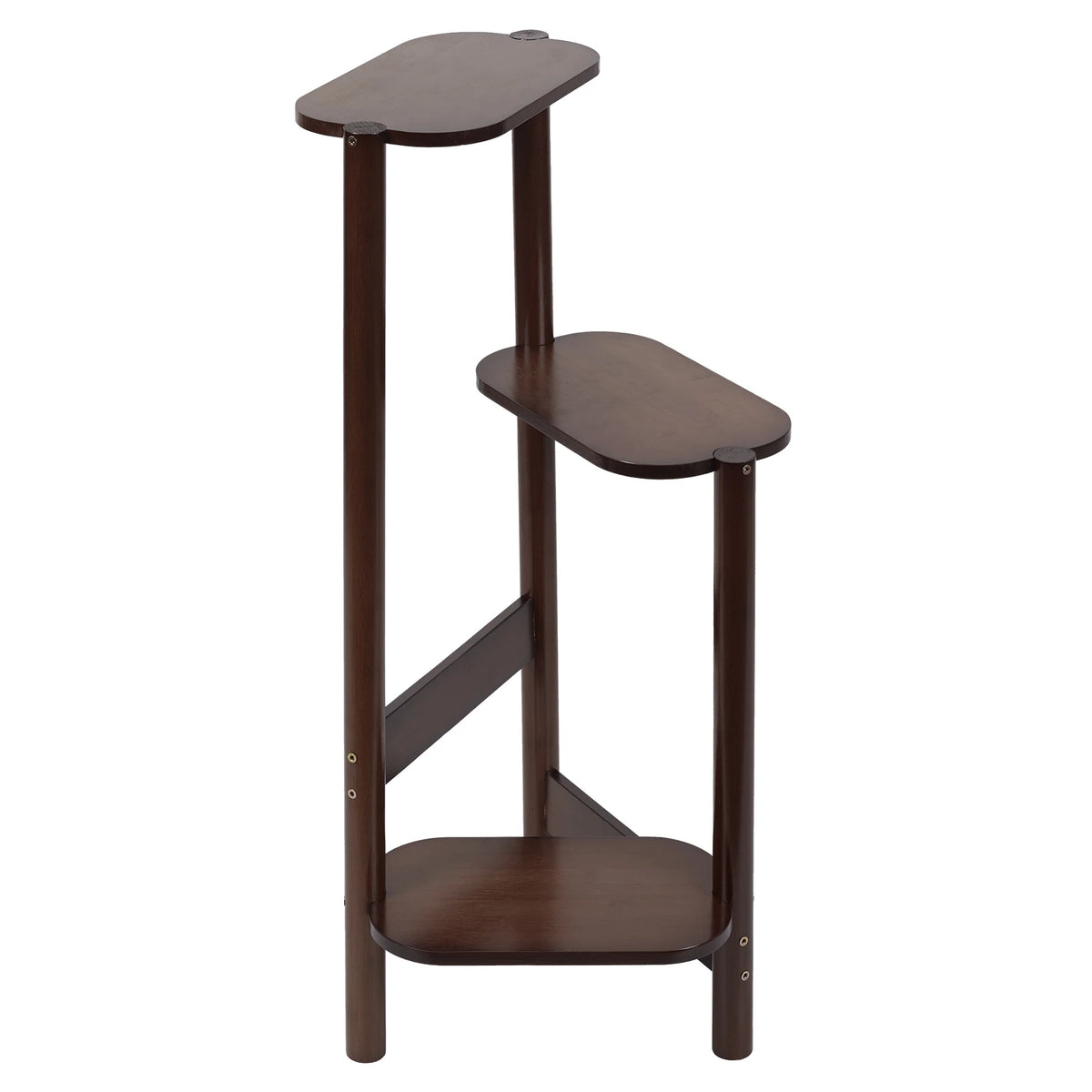 Wisfor Three Tier Bamboo Corner Plant Stand And Indoor Shelf
