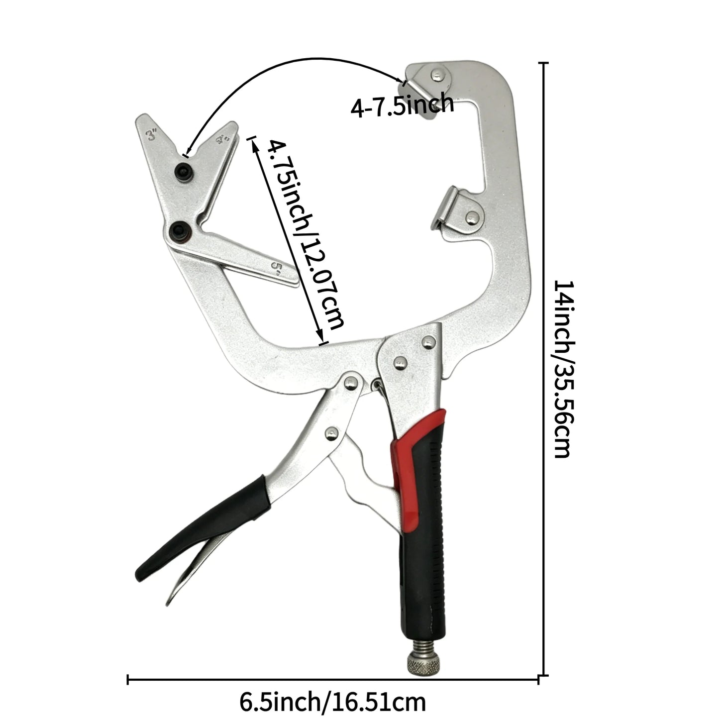Goswift Heavy Duty Locking Pliers With Swivel Tips For Home Use