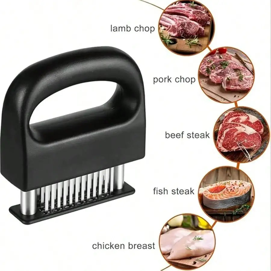 Stainless Steel Meat Tenderizer With Needle Blades Steak Kitchen Tool