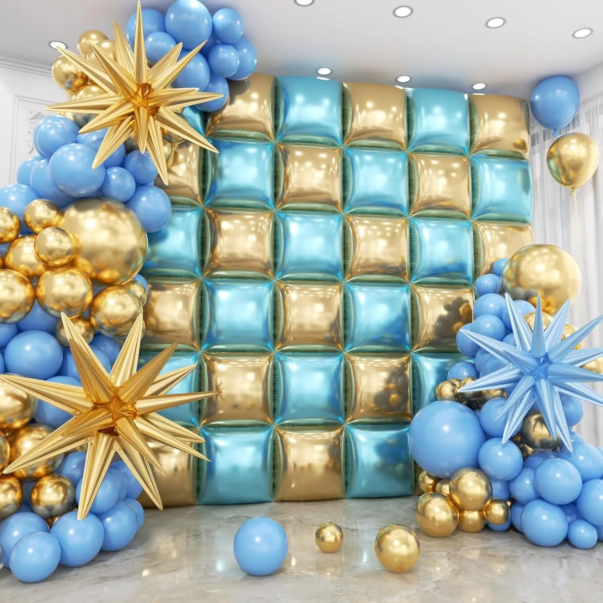Double Sided Square Foil Balloon Garland Arch Kit Decor