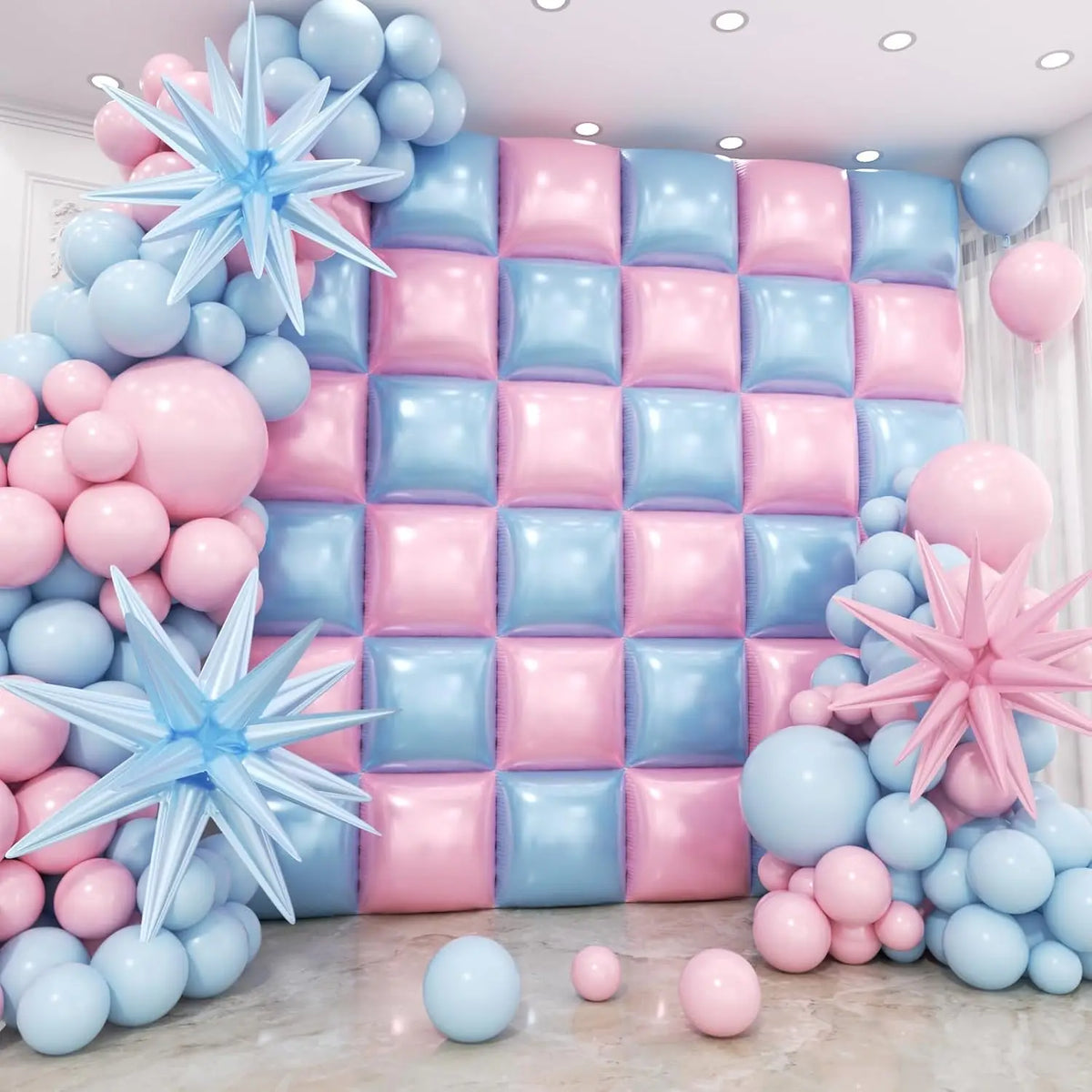 Double Sided Square Foil Balloon Garland Arch Kit Decor