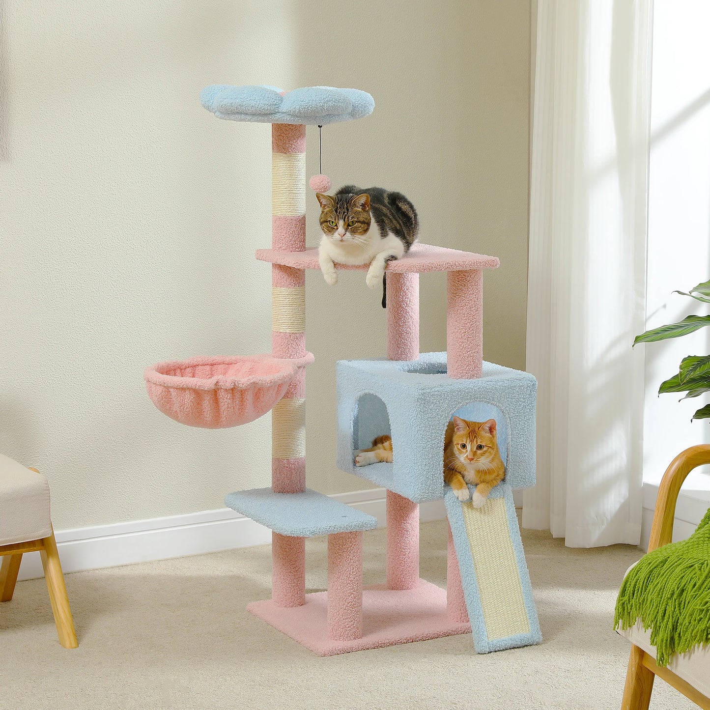 PAWZ Road Flower Cat Tree With Sisal Scratching Posts
