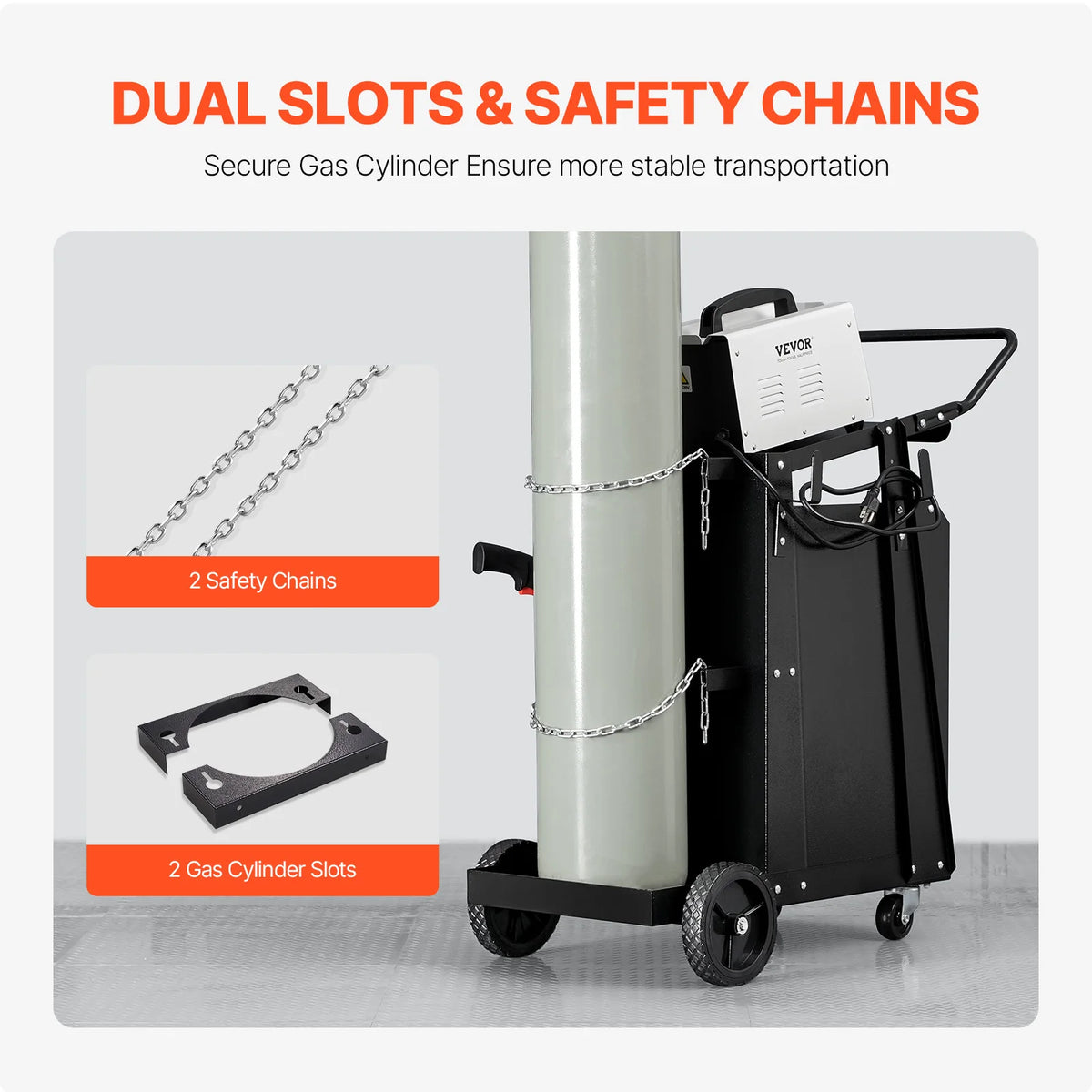 Vevor Heavy Duty Welding Cart With Dual Storage Drawers