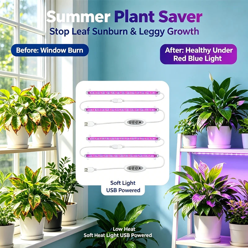 Dumiloo Full Spectrum Led Grow Light Strips With Timer