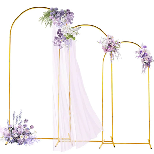 Adjustable Metal Arch Backdrop Stand Kit For Weddings And Parties