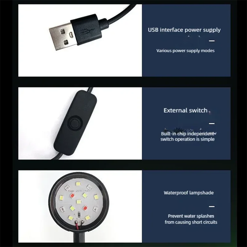 USB LED Fish Tank Clip On Aquarium Plant Grow Light