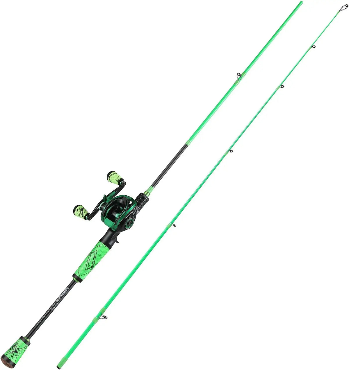 Medium Fast Carbon Fiber Baitcasting Fishing Rod And Reel Combo