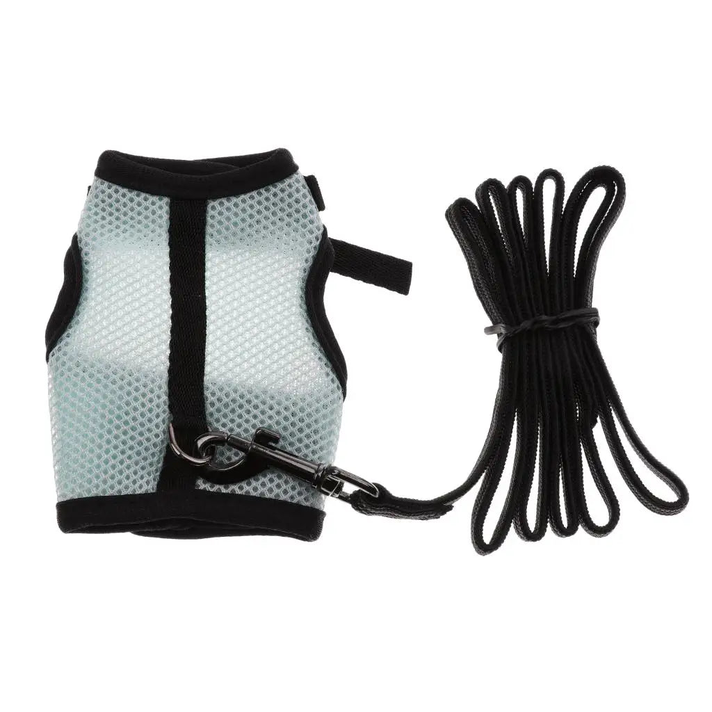 Homyl Lightweight Mesh Vest Harness And Leash For Small Pets