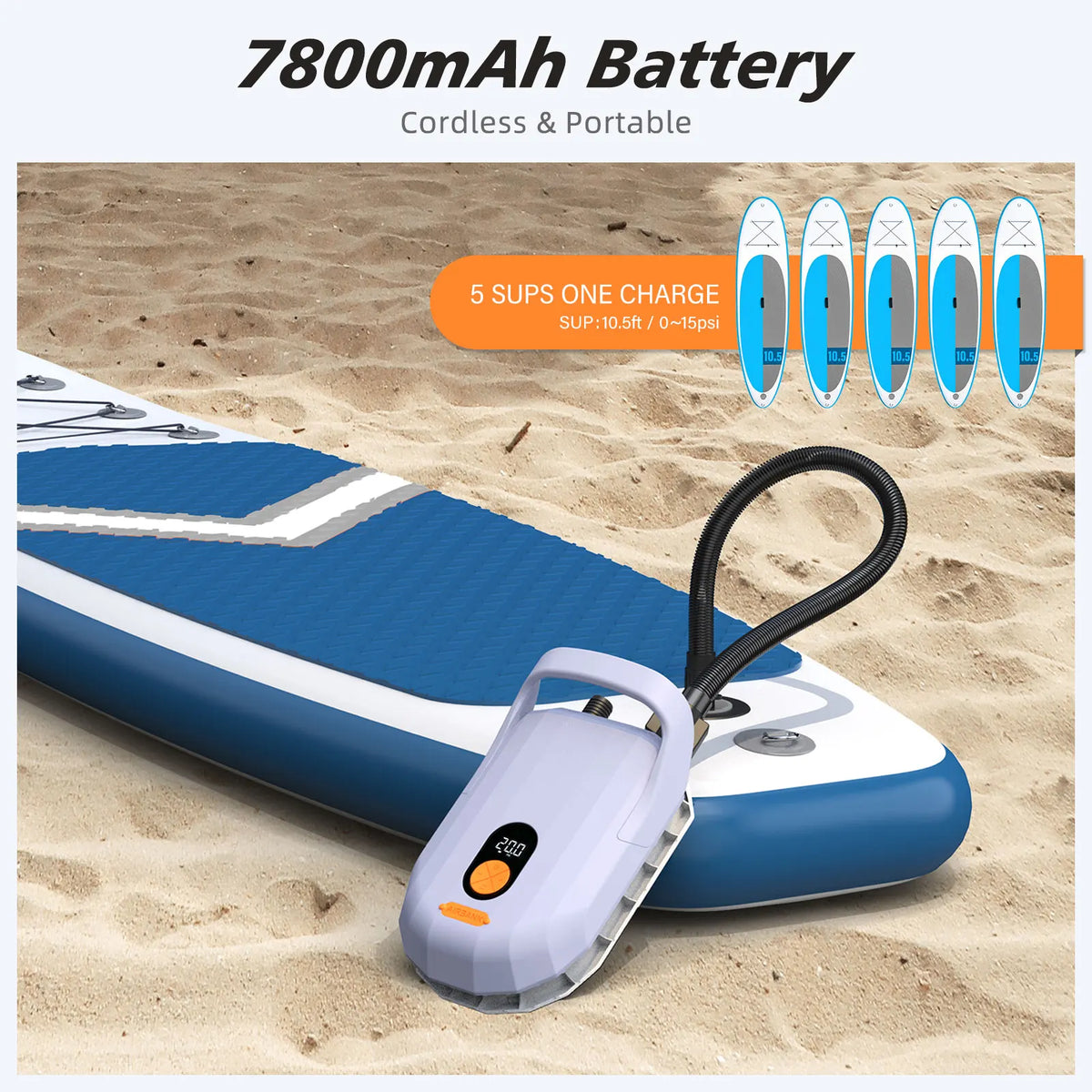 Airbank Wireless Electric Air Pump For Inflatable Sup Boards