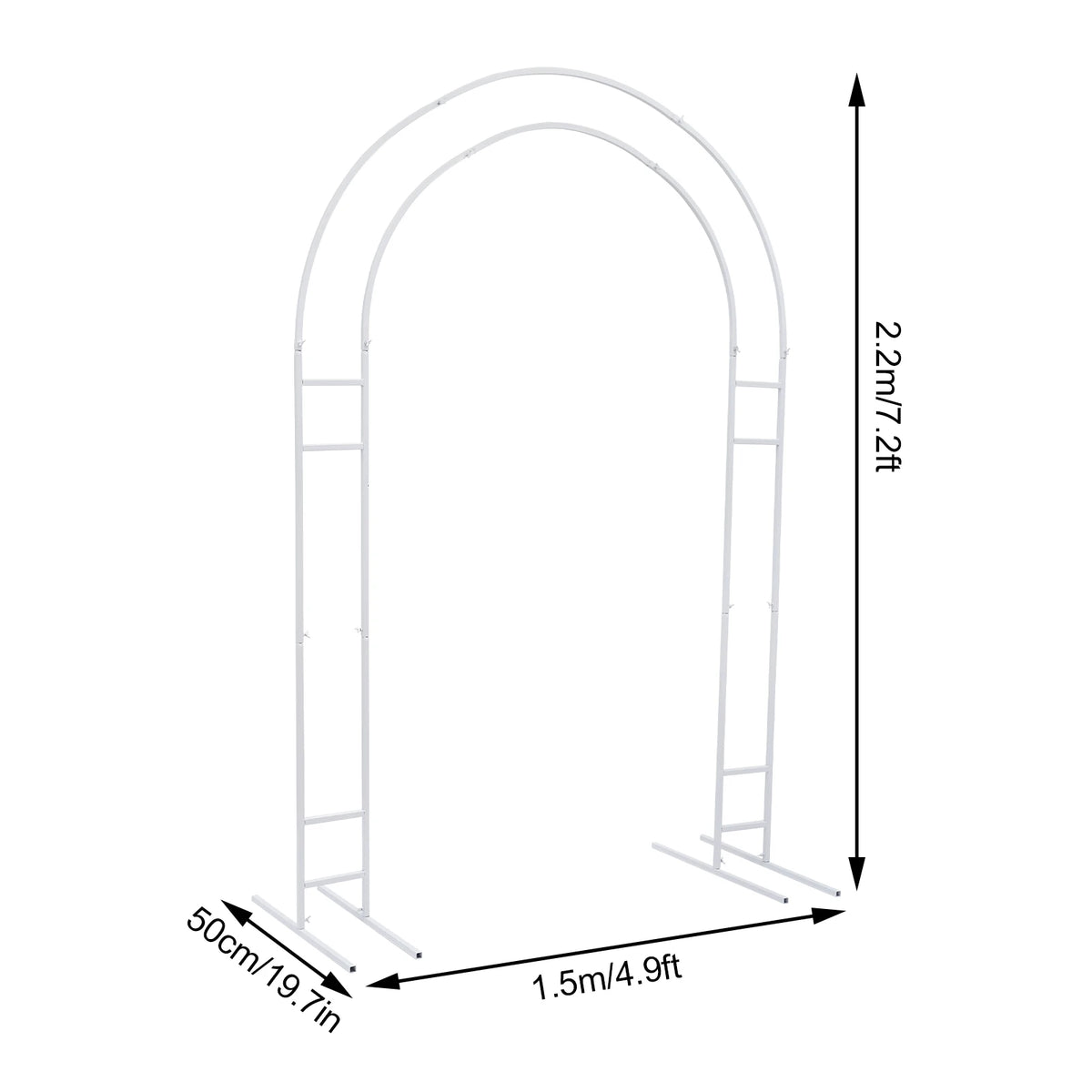 Metal Wedding Arch Backdrop Stand For Garden And Events