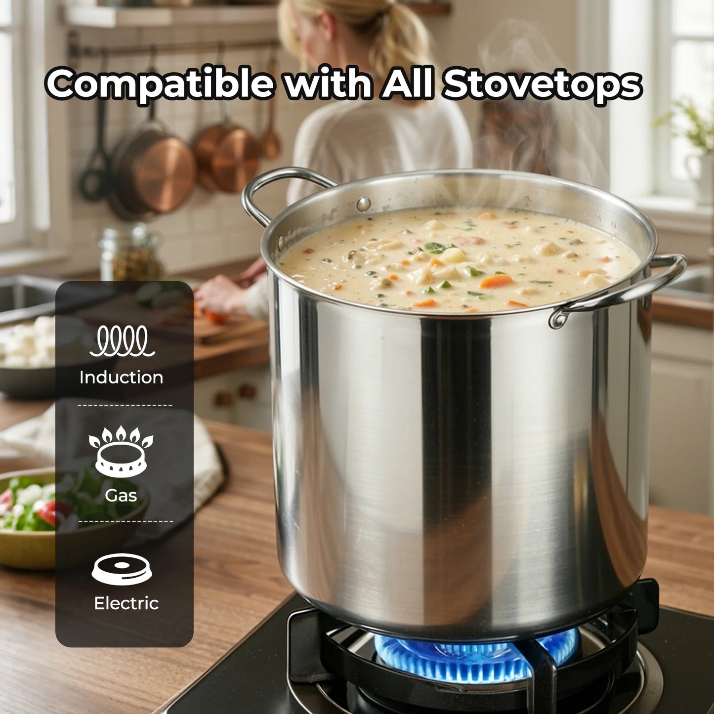 Stainless Steel Water Bath Canner Pot and Canning Kit