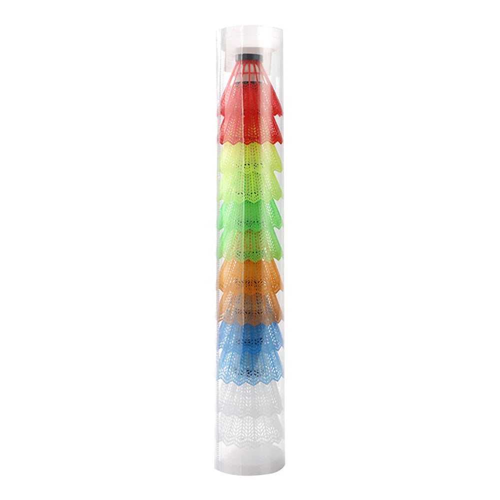 12pcs Plastic Badminton Shuttlecock Lightweight Badminton for Hitting Practice Portable Badminton for Training Outdoor Supplies