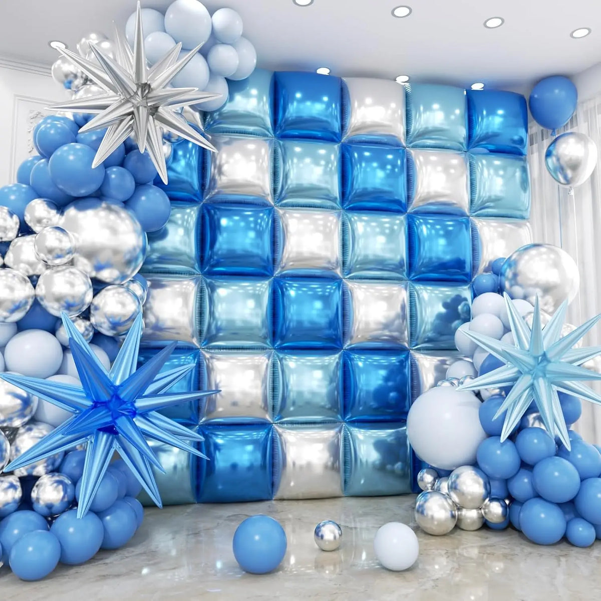 Double Sided Square Foil Balloon Garland Arch Kit Decor