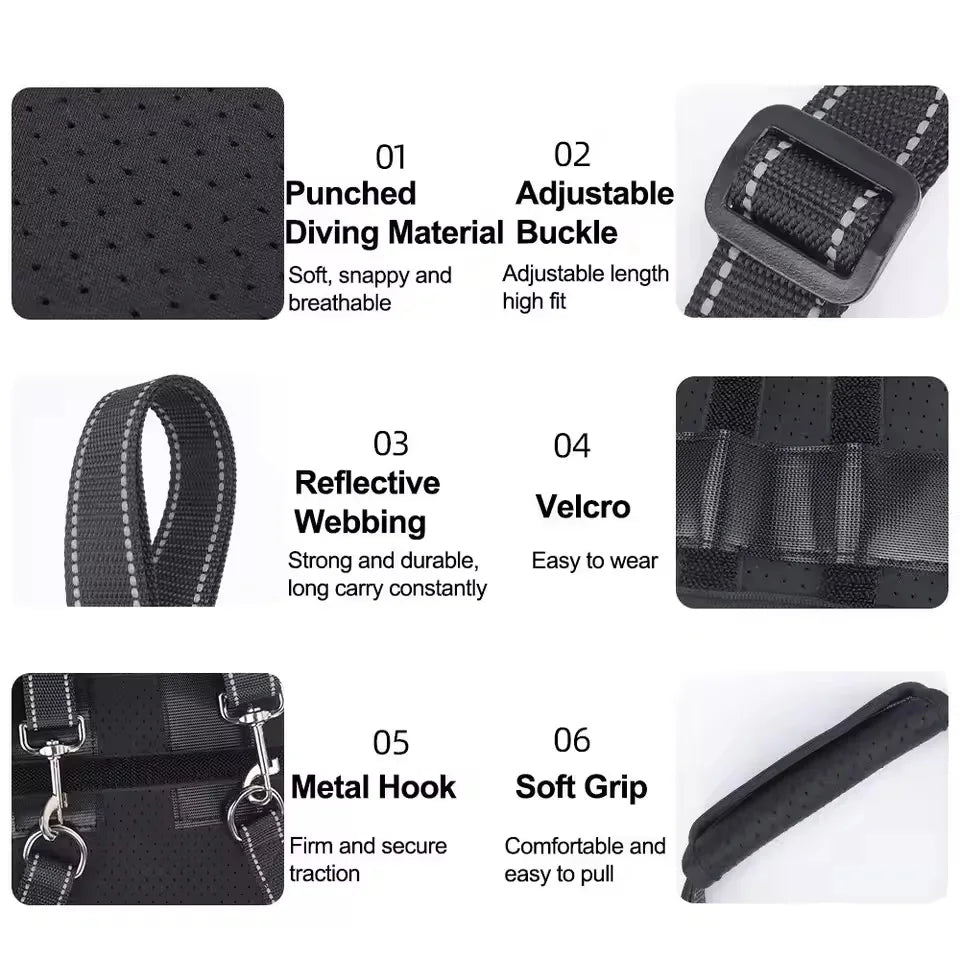 Adjustable Dog Hip Support Leg Brace With Lift Harness