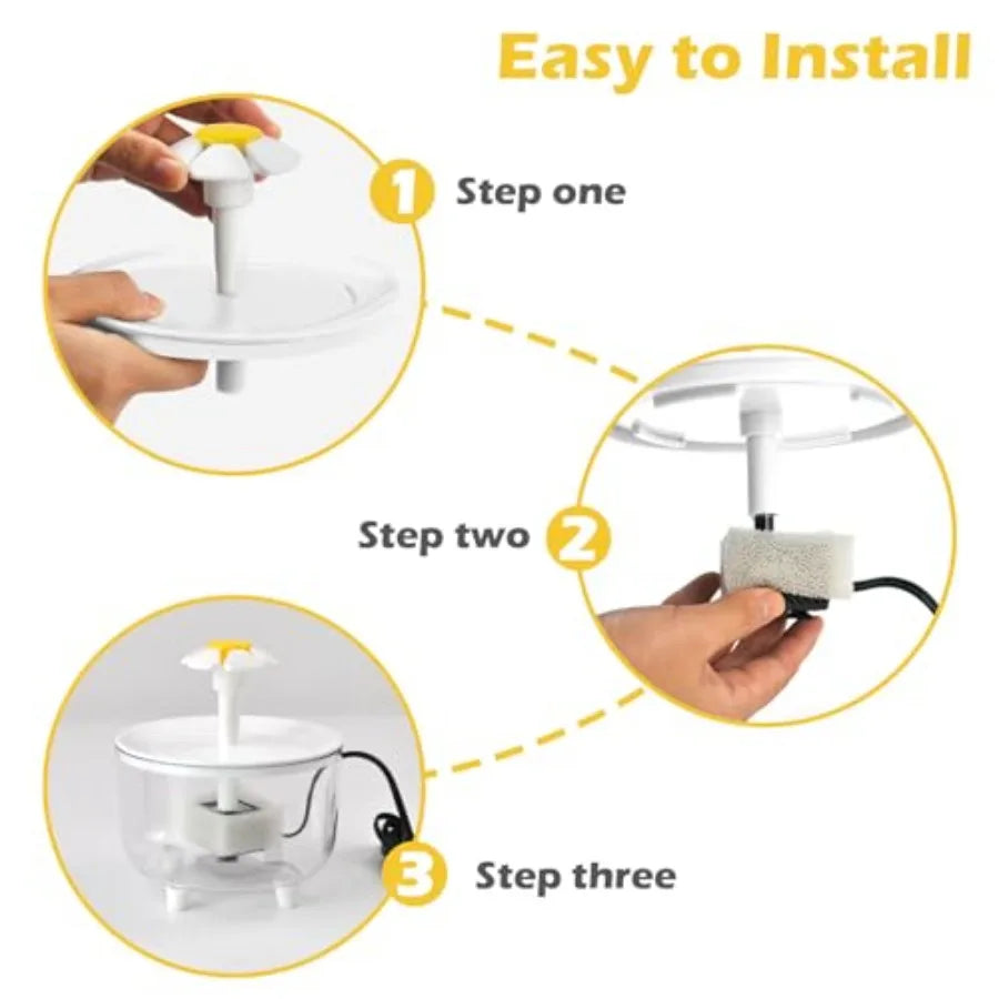 Automatic Indoor Bird Bath With Fountain Filter And Circulating Pump