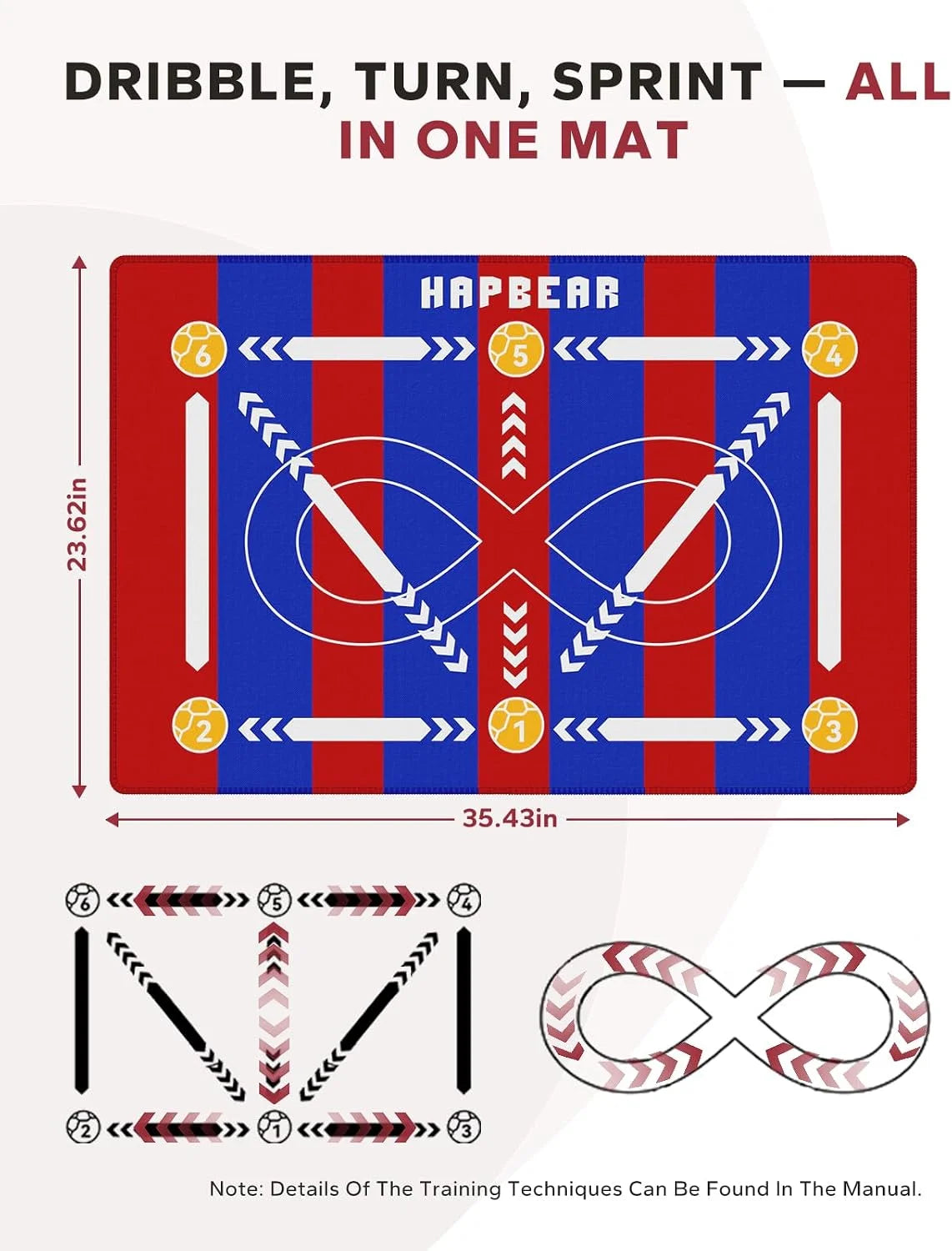 Professional Soccer Training Mat For Football Agility Drills