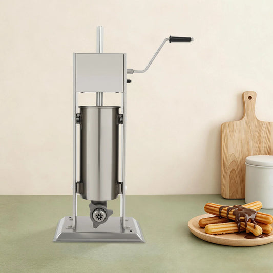 Bymaocar Manual Churros Machine Vertical Stainless Steel Churro Maker